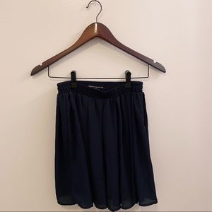 Brandy Melville | navy blue chiffon skirt